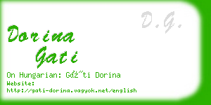 dorina gati business card